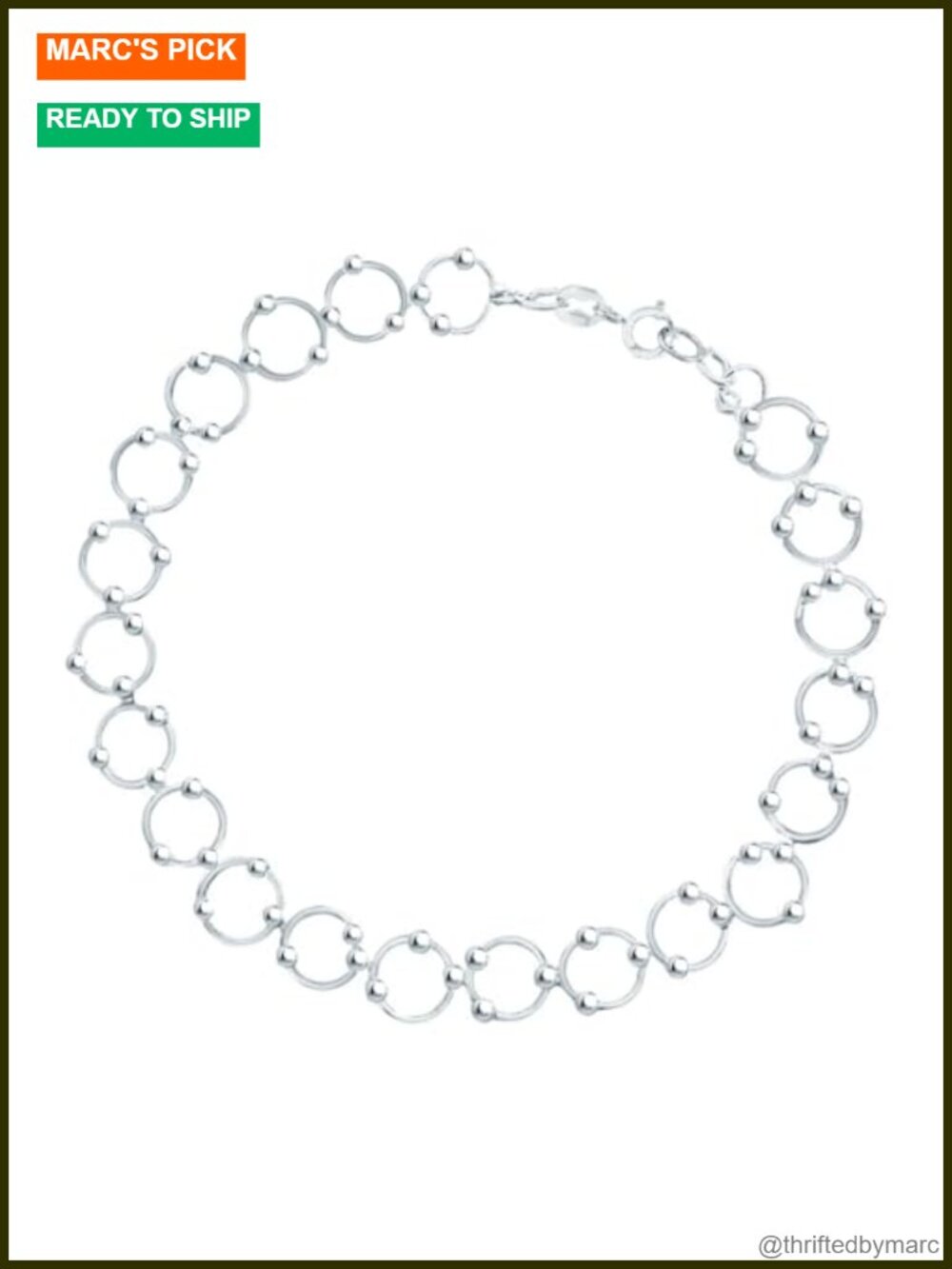 925 Sterling Silver Beaded Circle Link Bracelet Anklet for Women, Diamond Cut,